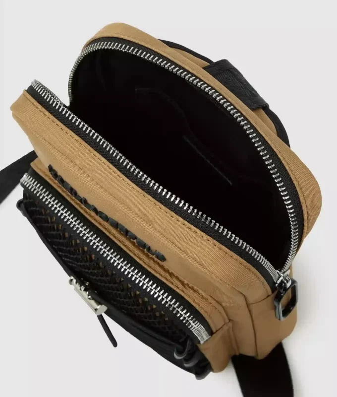 Functionele slingbag met trekkoord
