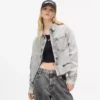 Gebleekt denim overhemd