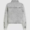 Gebleekt denim overhemd