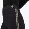Gebreide broek met bouclé-details