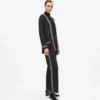 Gebreide broek met bouclé-details