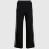Gebreide broek met bouclé-details