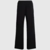 Gebreide broek met bouclé-details