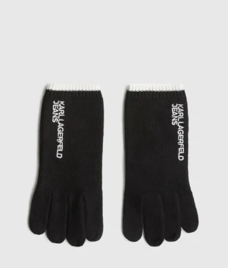 Gebreide handschoenen met logo