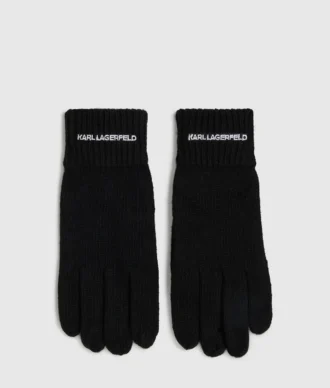 Gebreide handschoenen met logo