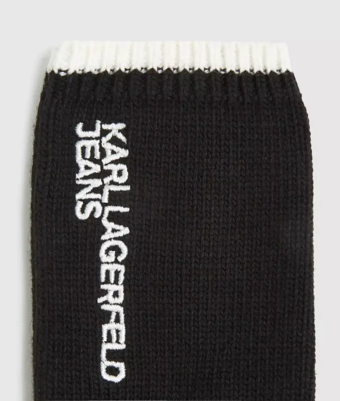 Gebreide handschoenen met logo
