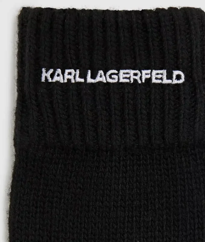 Gebreide handschoenen met logo
