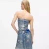 Gecoate denim bustier
