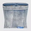 Gecoate denim bustier
