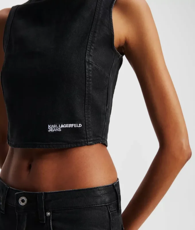 GECOATE DENIM TOP