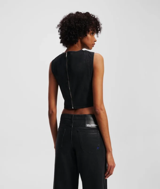 GECOATE DENIM TOP