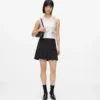 Gecoate geribde tanktop