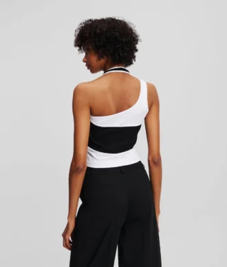 GELAAGDE GERIBBELDE TANKTOP