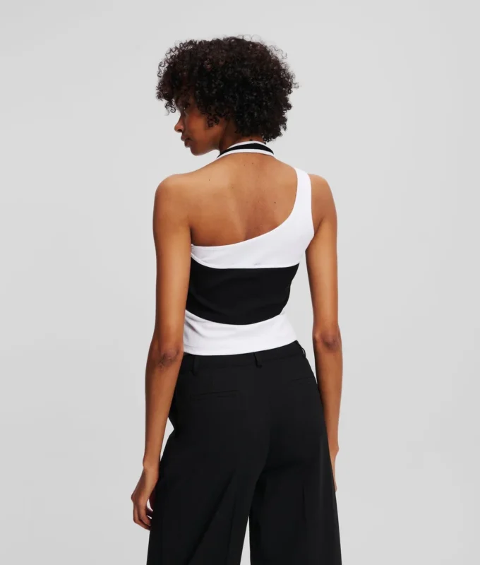 GELAAGDE GERIBBELDE TANKTOP