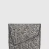 Geo denim portemonnee