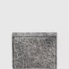 Geo denim portemonnee