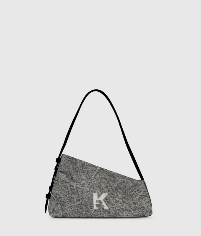 Geo denim schoudertas
