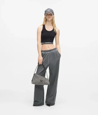Geo denim schoudertas