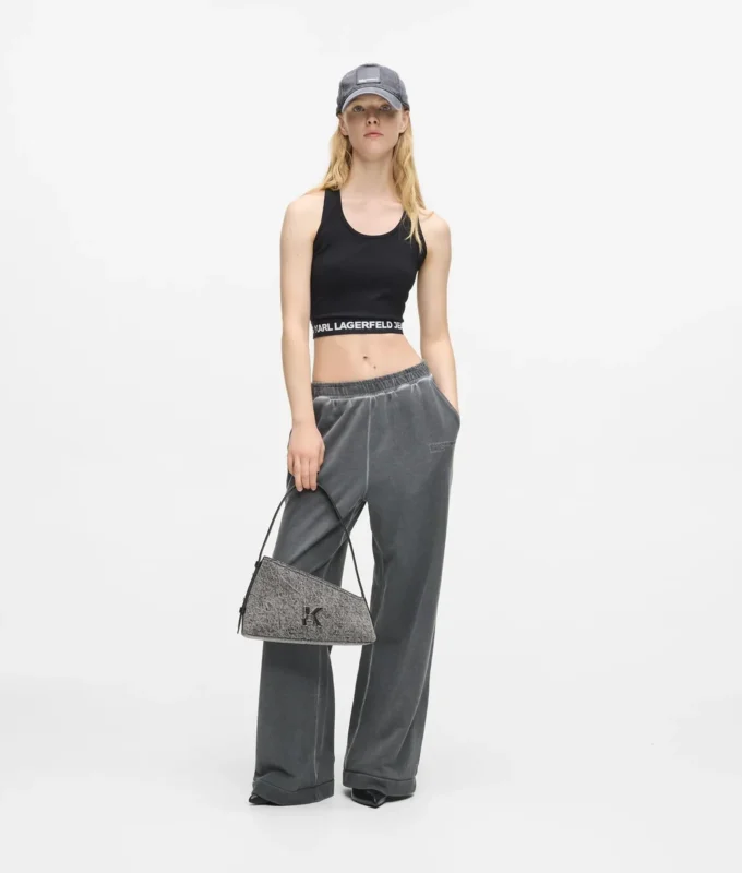 Geo denim schoudertas