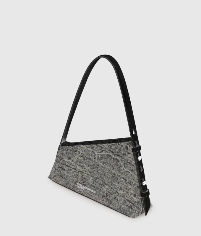 Geo denim schoudertas