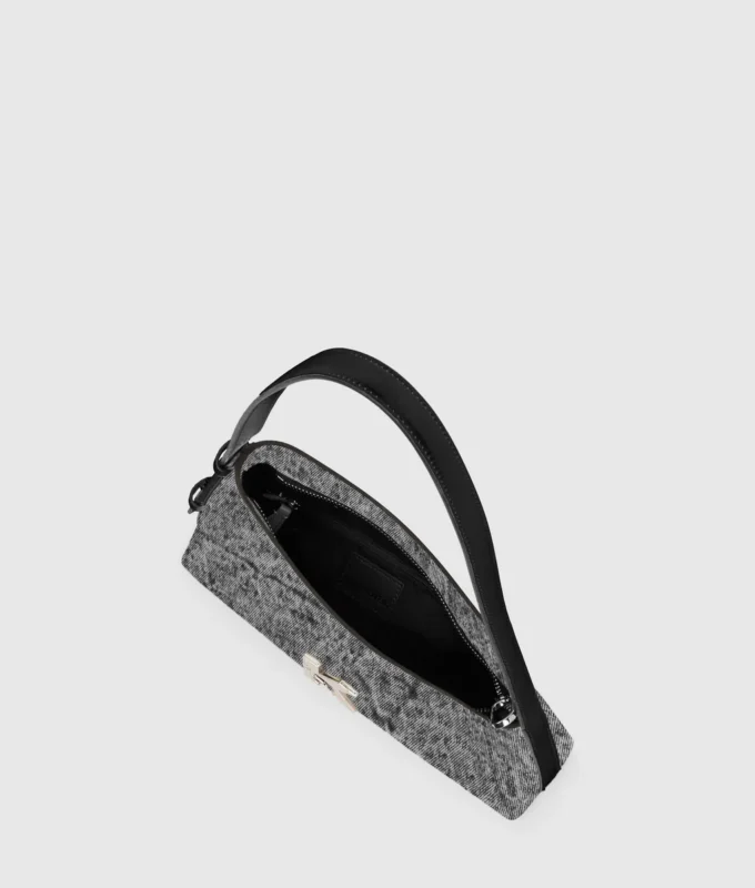 Geo denim schoudertas