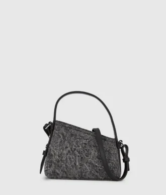 Geo mini denim crossbodytas