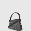 Geo mini denim crossbodytas
