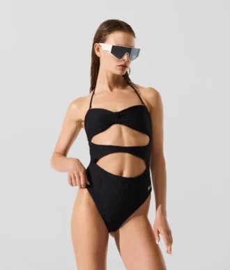 GERIBBELDE BANDEAU-BADPAK