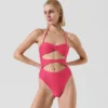 GERIBBELDE BANDEAU-BADPAK