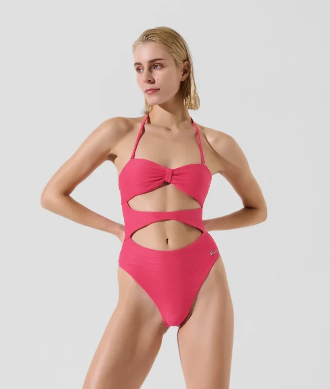 GERIBBELDE BANDEAU-BADPAK