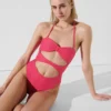 GERIBBELDE BANDEAU-BADPAK