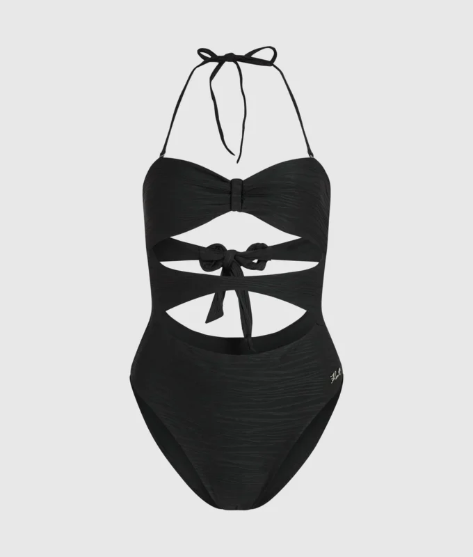 GERIBBELDE BANDEAU-BADPAK