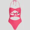GERIBBELDE BANDEAU-BADPAK