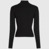 Geribbelde gebreide cardigan