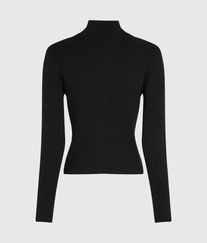Geribbelde gebreide cardigan