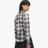 Geruit mesh shirt