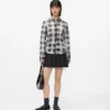 Geruit mesh shirt