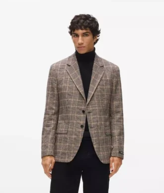 Geruite blazer