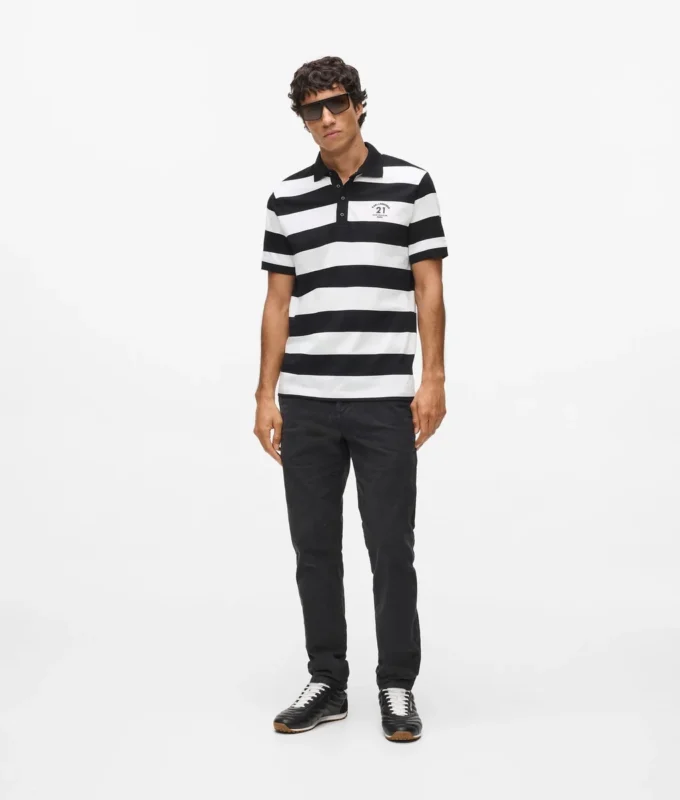 Gestreepte poloshirt