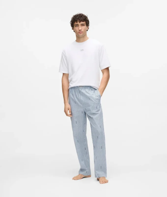 Gestreepte pyjamaset