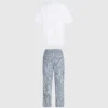 Gestreepte pyjamaset
