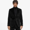 Getailleerde blazer van wolmix