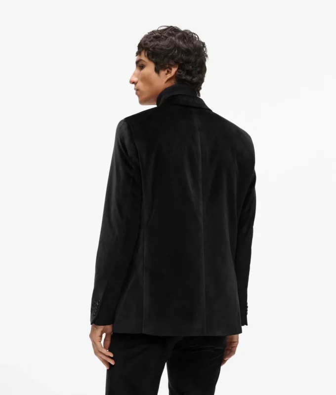 Getailleerde blazer van wolmix