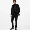Getailleerde blazer van wolmix