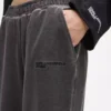 Gewassen joggingbroek met wijde pijpen