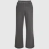 Gewassen joggingbroek met wijde pijpen