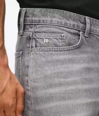 Gewassen rechte jeans