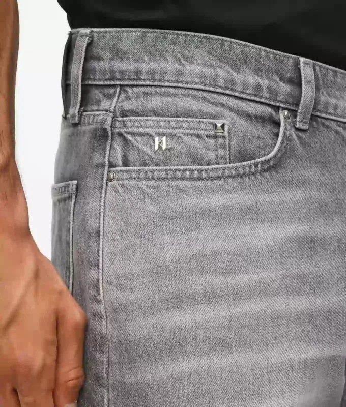 Gewassen rechte jeans