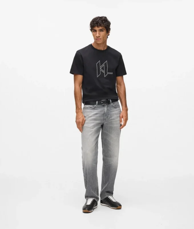 Gewassen rechte jeans