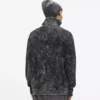 Gewassen sweater met ritssluiting